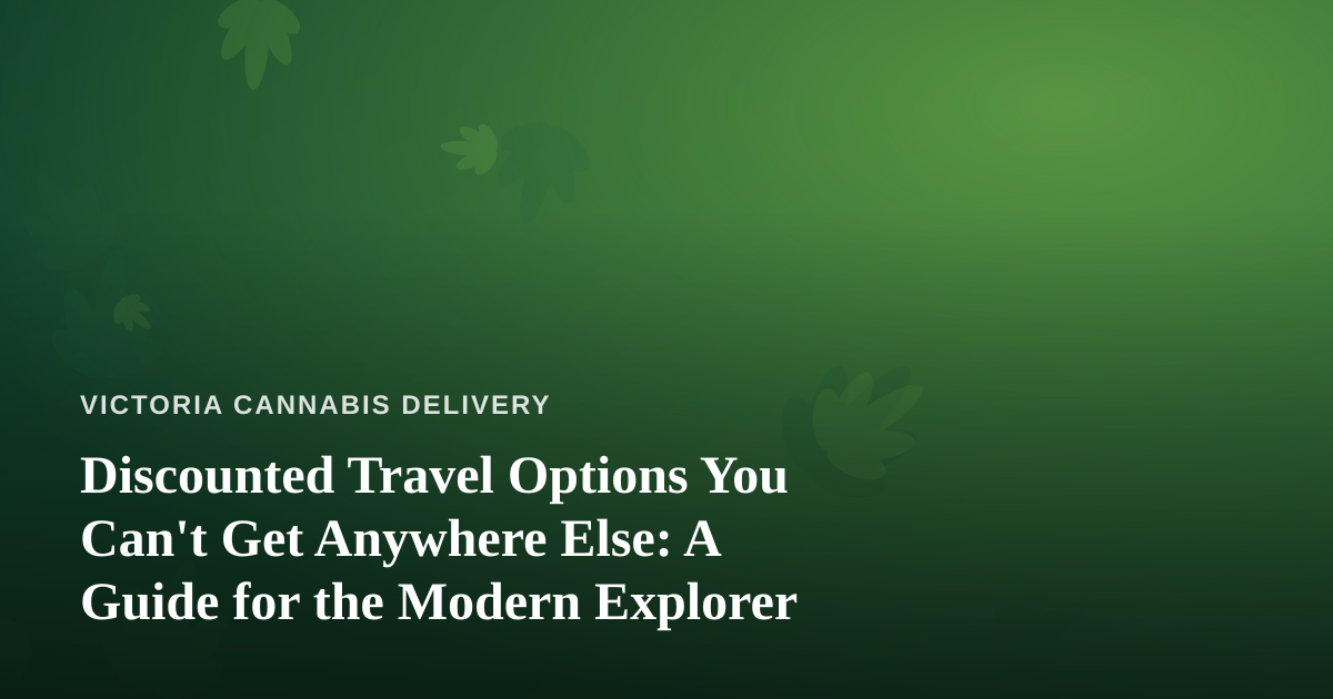 Discounted Travel Options You Can’t Get Anywhere Else: A Guide for the Modern Explorer